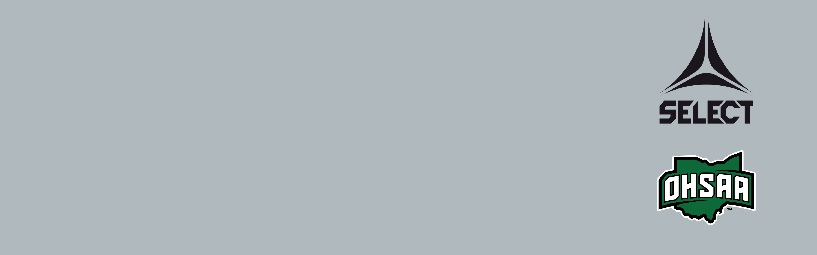 Select and OHSAA logos on a grey background