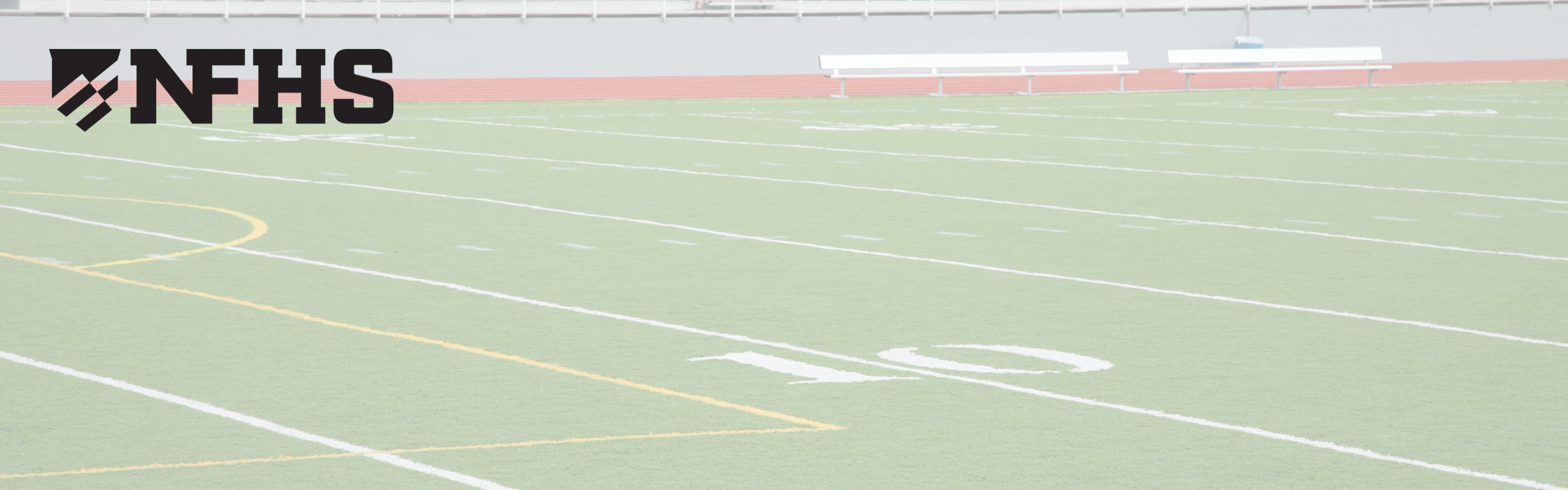 Image of soccer field with NFHS logo