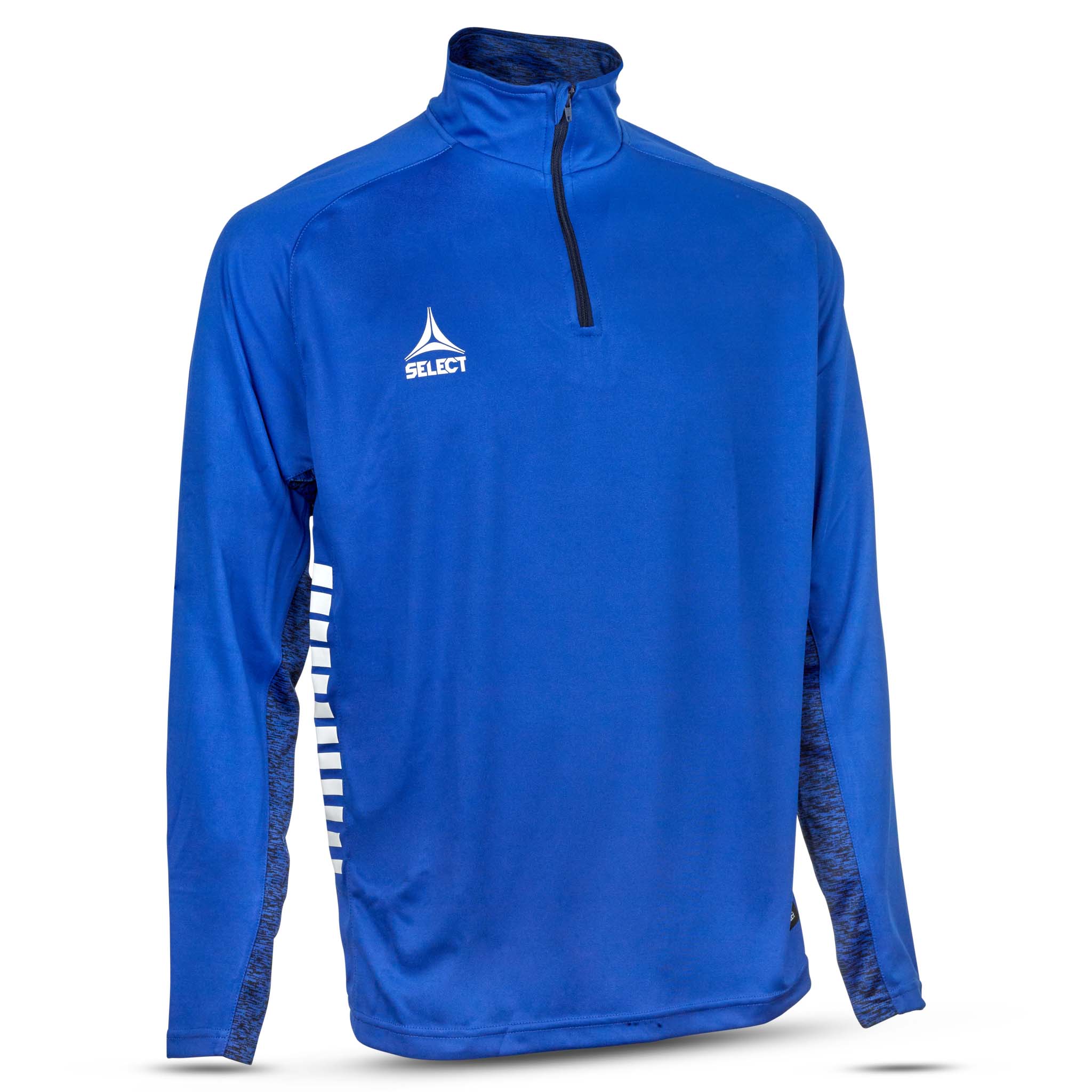 Blue half zip training pullover jacket #color_blue