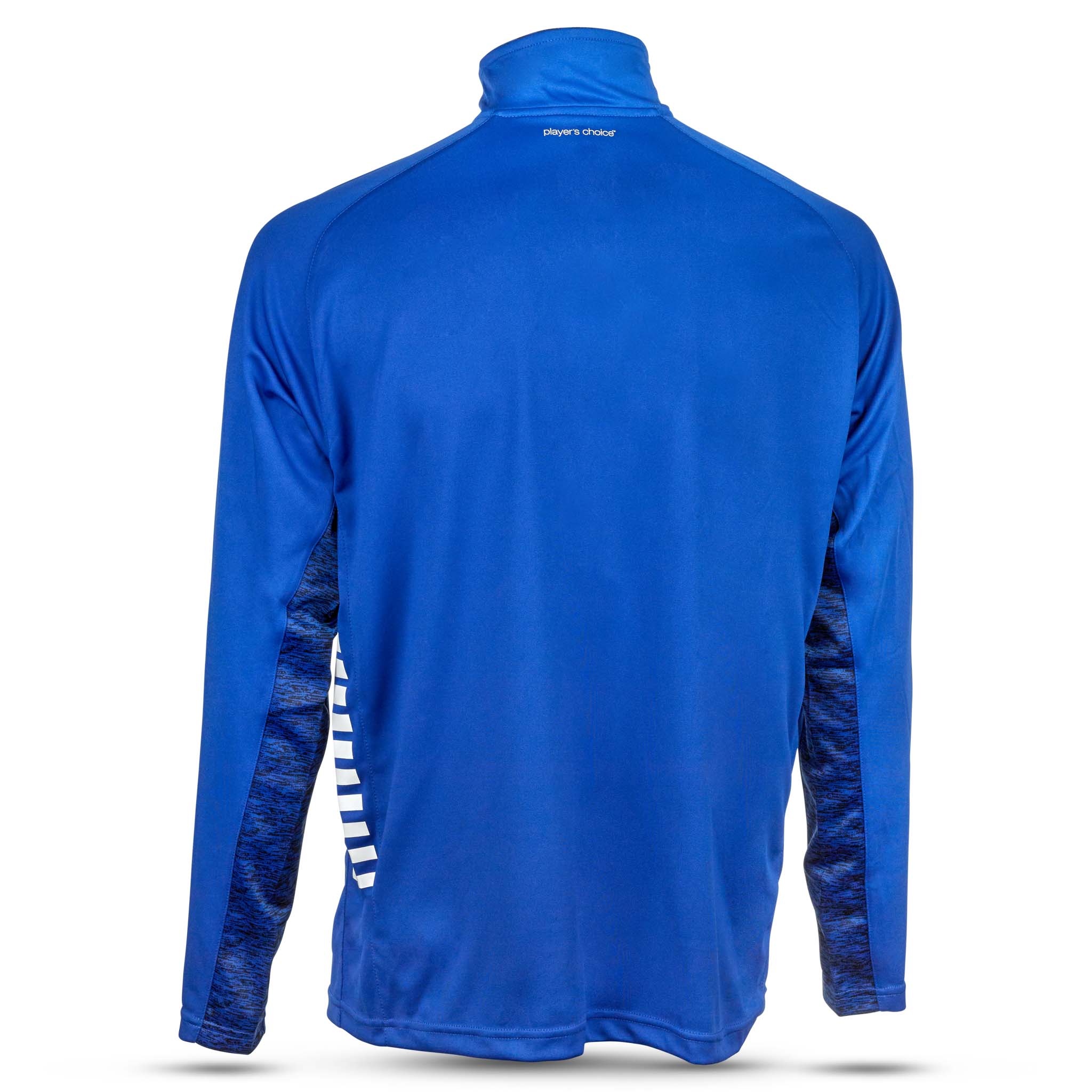 Blue half zip training pullover jacket #color_blue