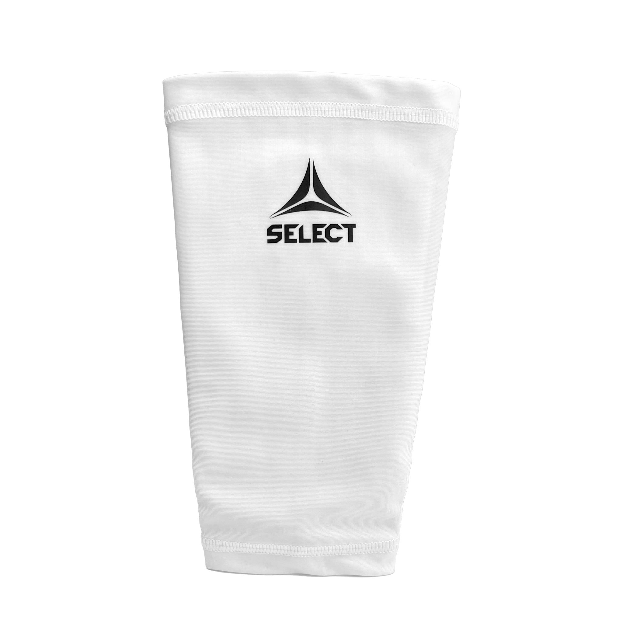 White leg sleeve to hold shin guard in place and 'Select' branding #color_white