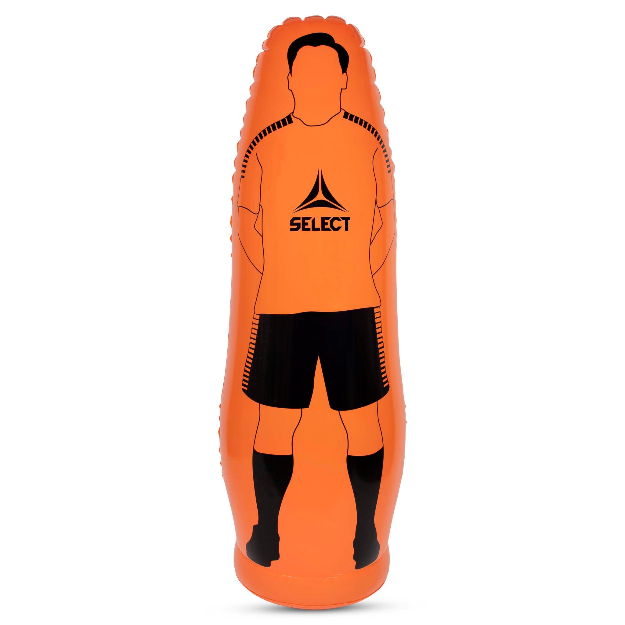 Orange inflatable free kick figure