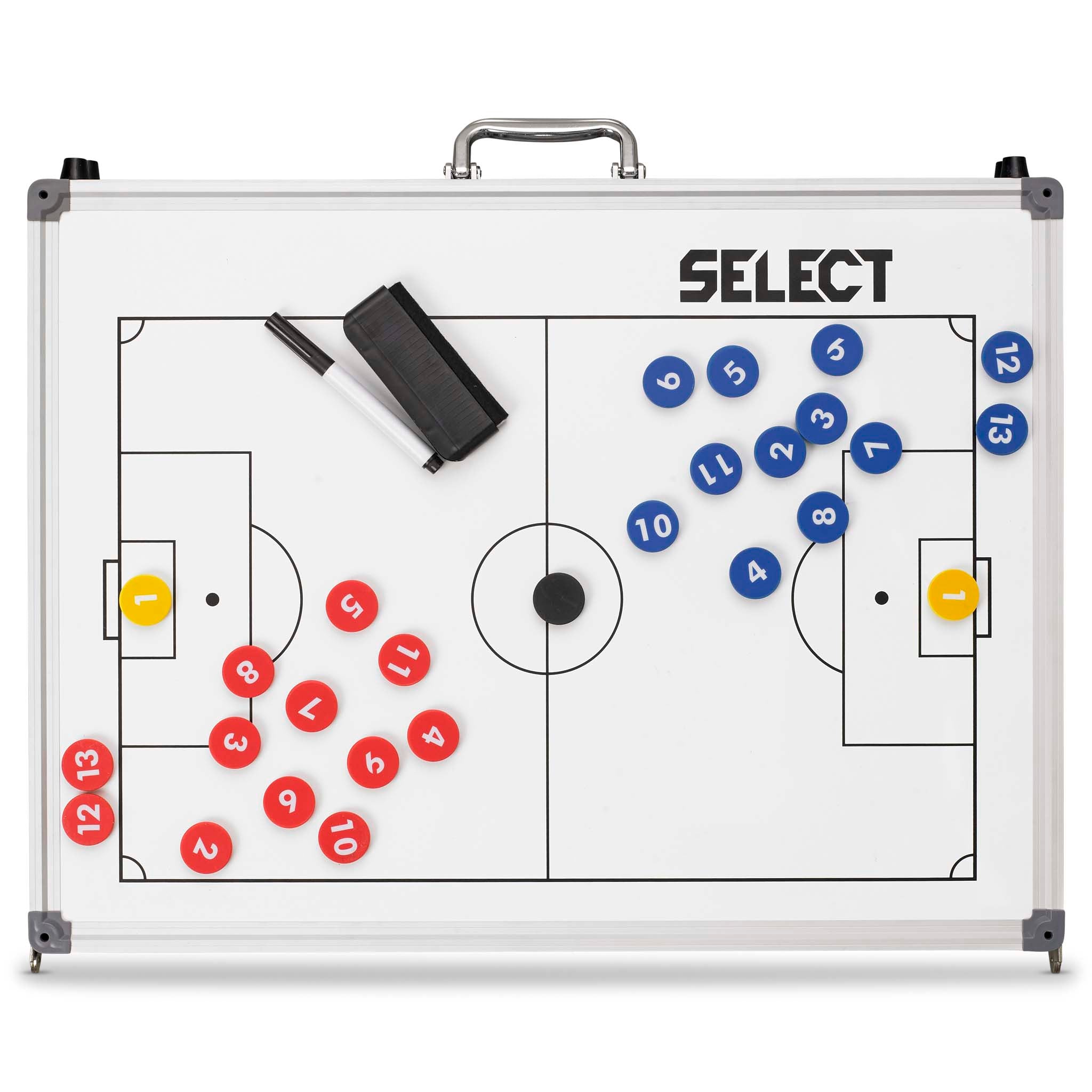 White foldable tactic board with soccer field #color_white