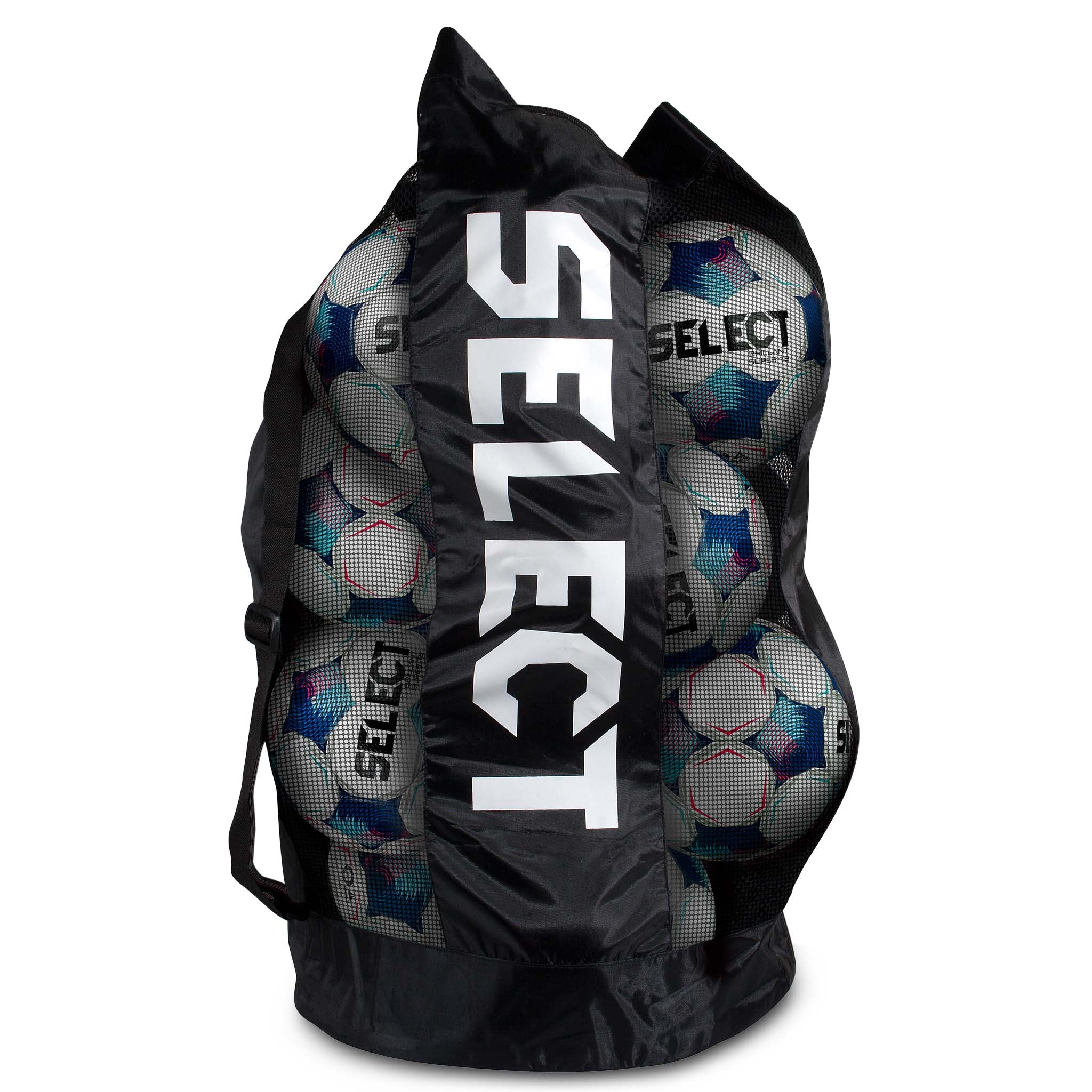 Black ball bag with shoulder strap and Select branding #color_black