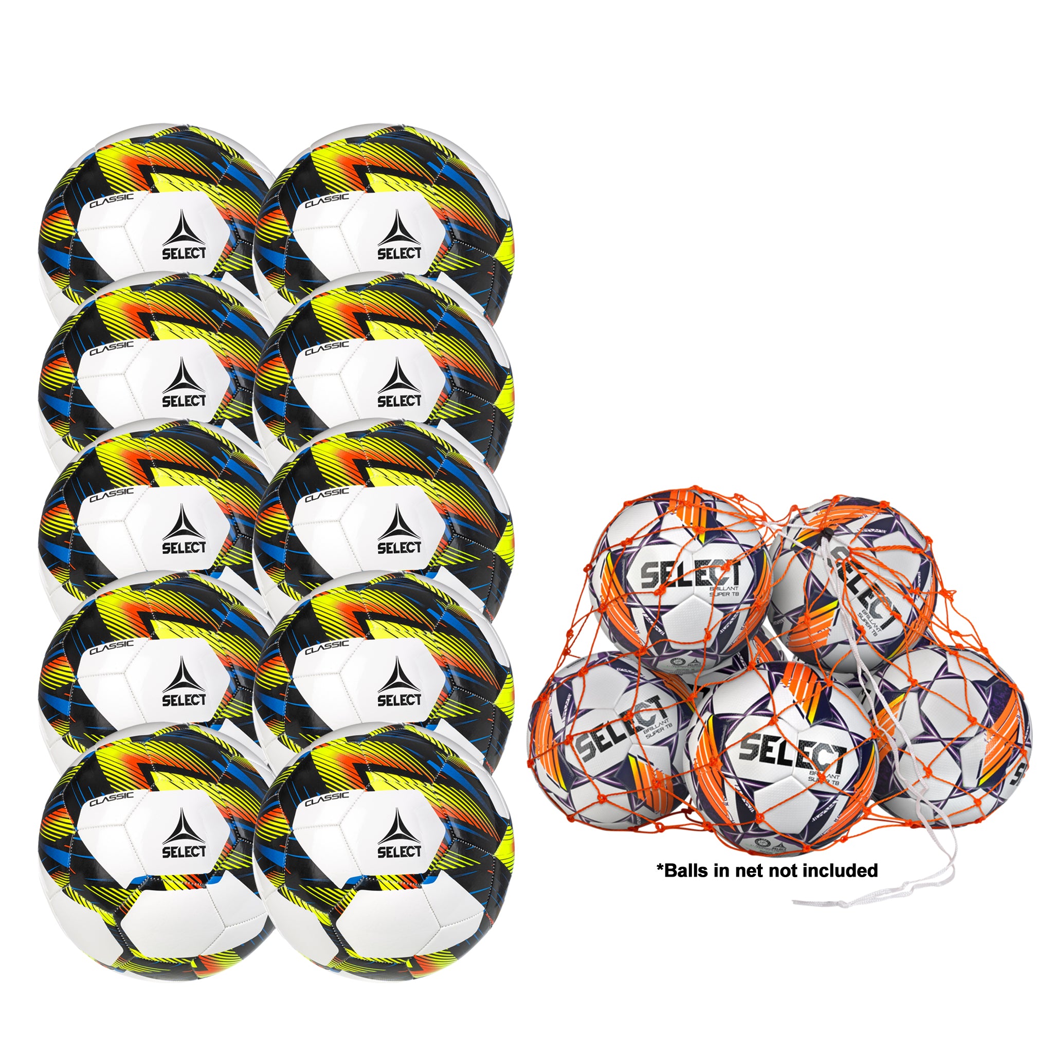 Classic v24 Pack - 10 Balls + Net