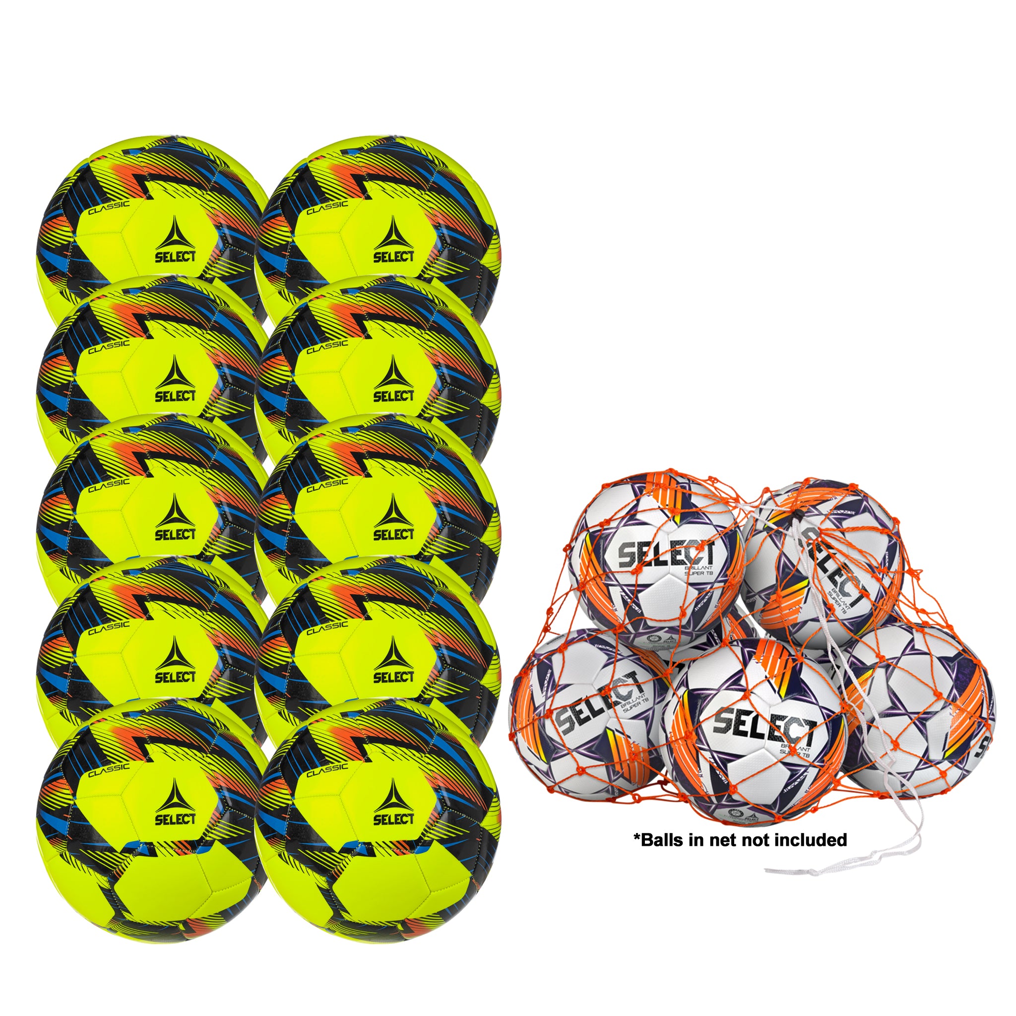Classic v24 Pack - 10 Balls + Net