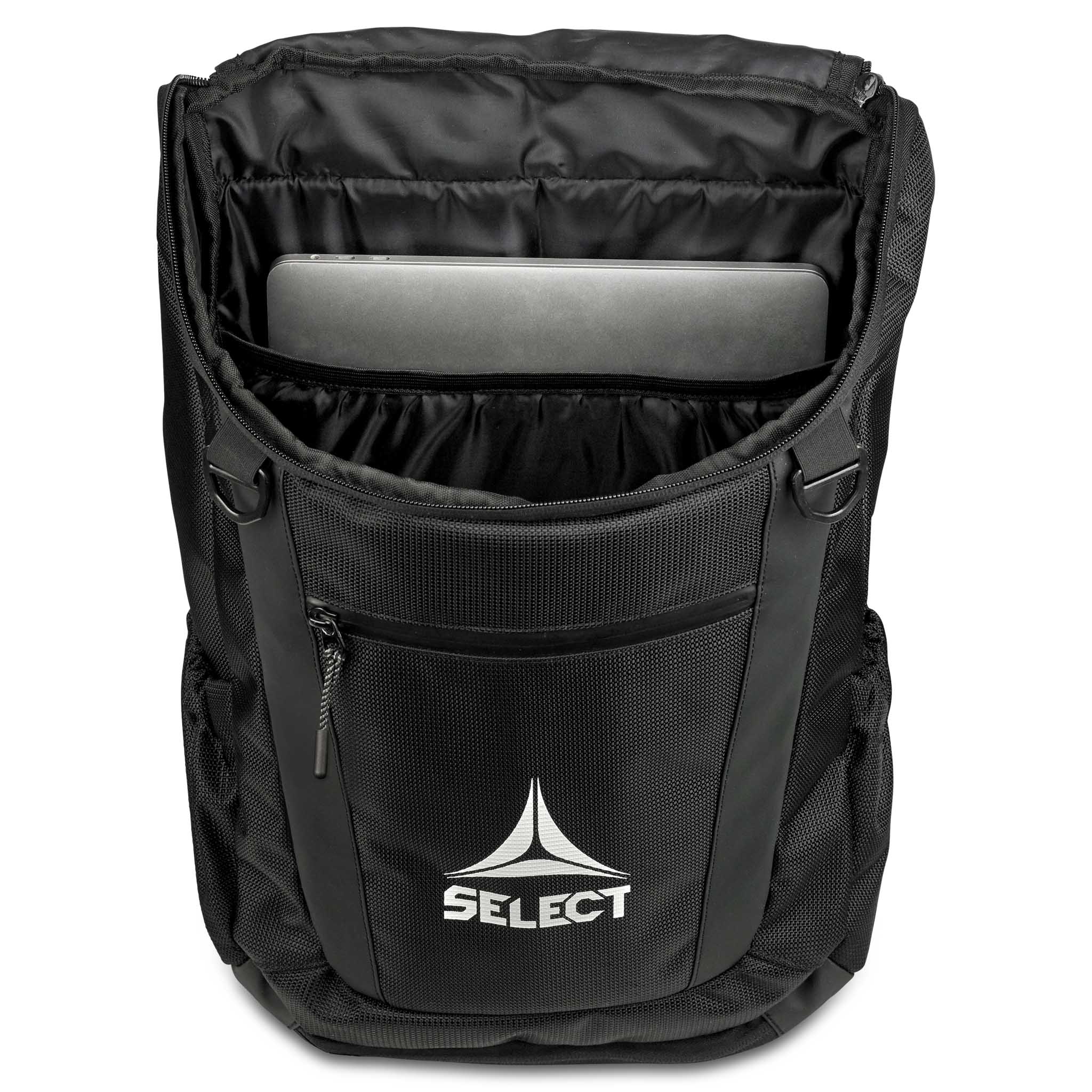 Backpack with ball net #color_black