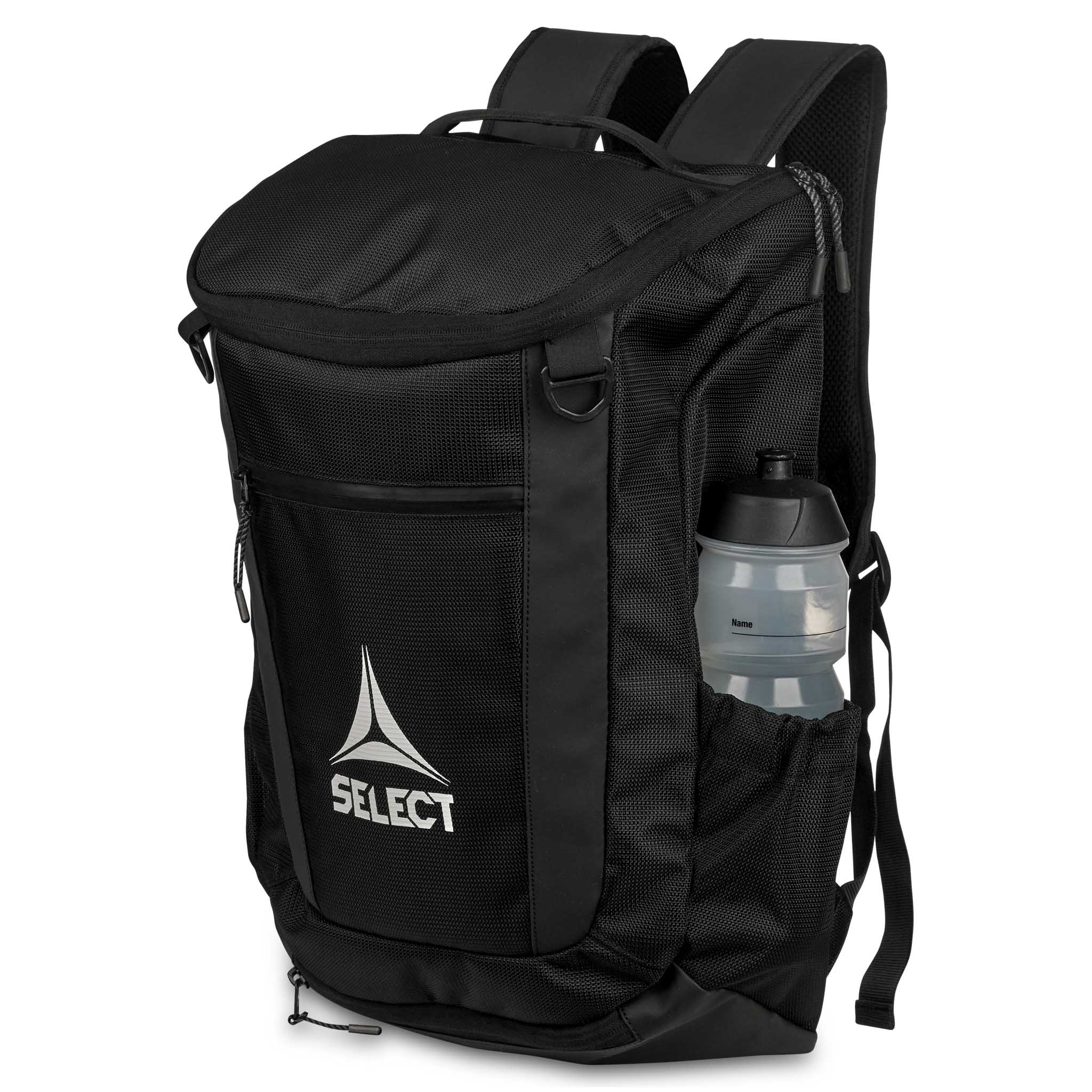 Backpack with ball net #color_black