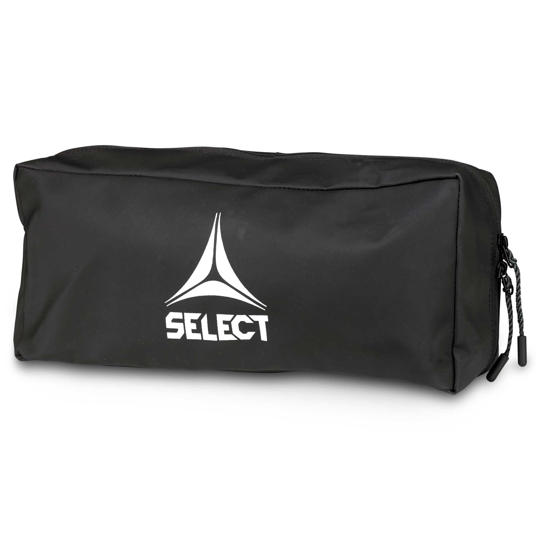 Small black bag designed to hold two pairs of goalkeeper gloves with 'Select' branding #color_black