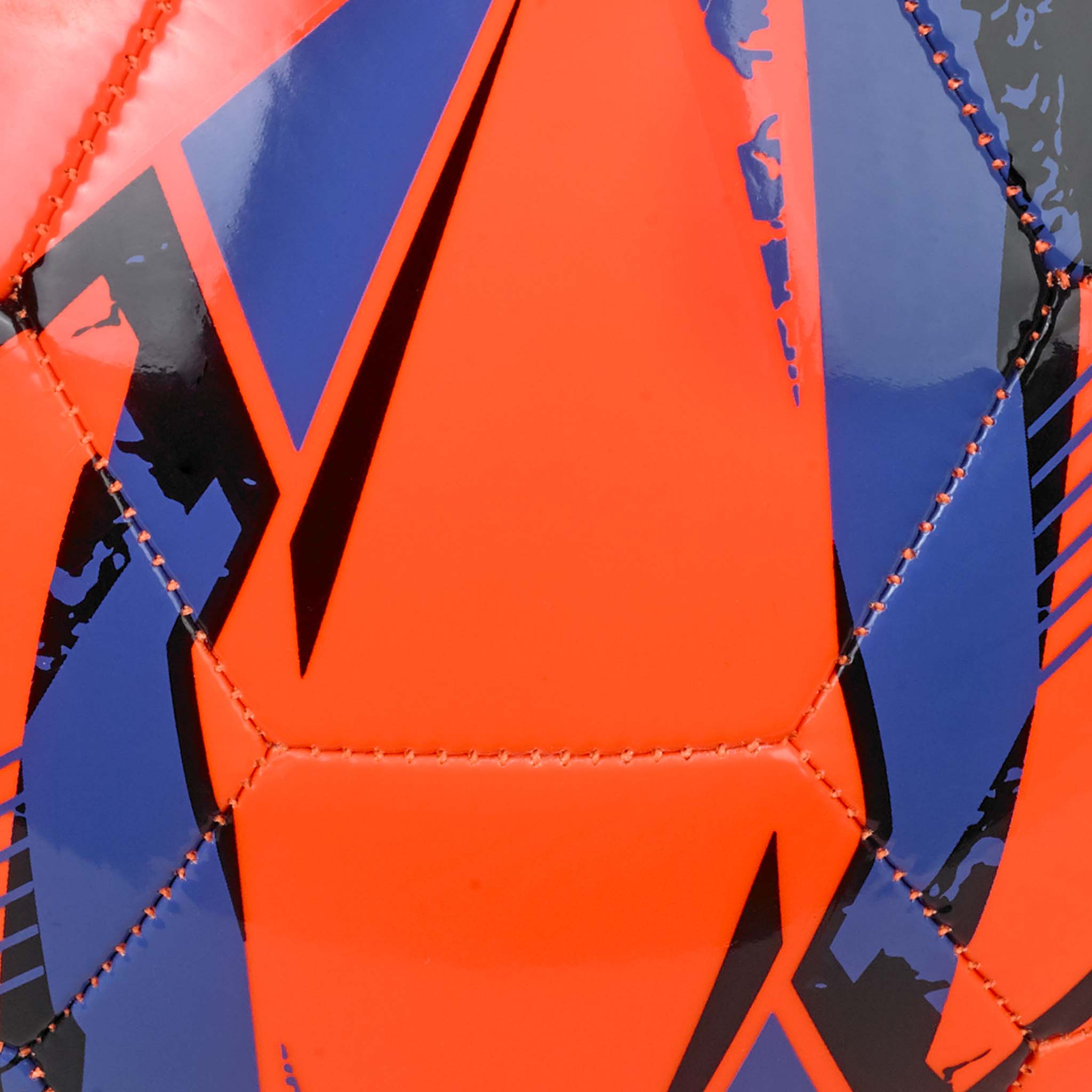 Orange soccer ball with black and purple accents featuring the Select logo #color_ #color_orange/blue