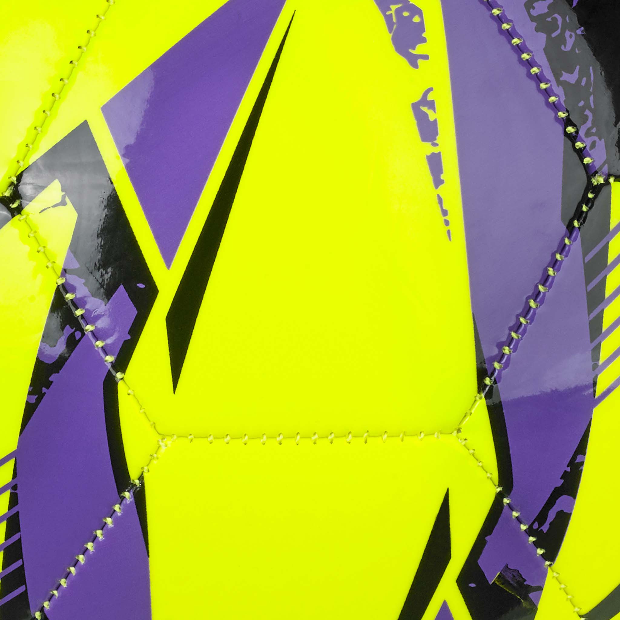 Yellow soccer ball with black and purple accents featuring the Select logo #color_ #color_yellow/purple