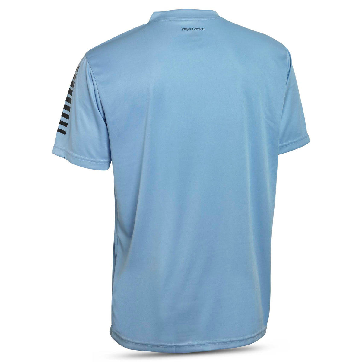 Pisa S/S Shirt Adult in light blue, back view. Soccer Match & Training wear.