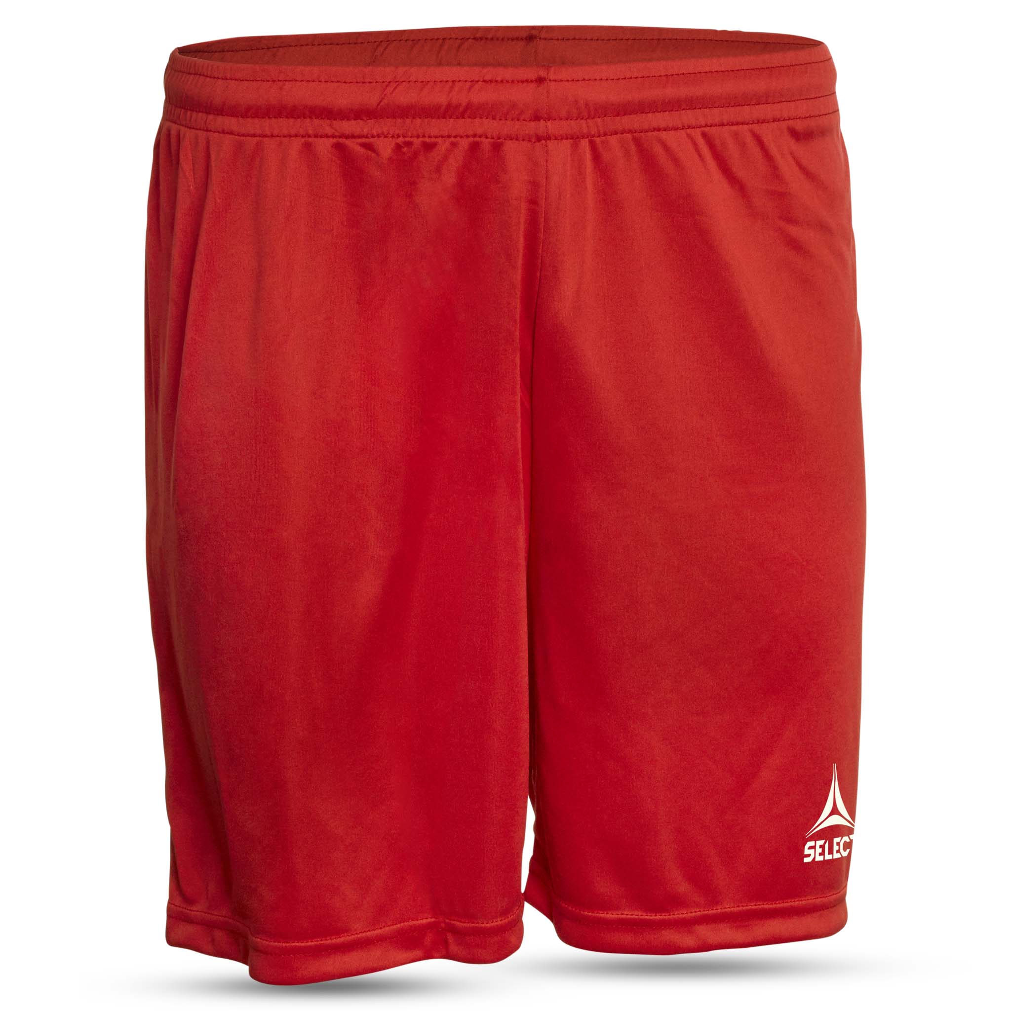 Red player soccer shorts with Select brand logo on a white background. Product name is Pisa Shorts #color_red