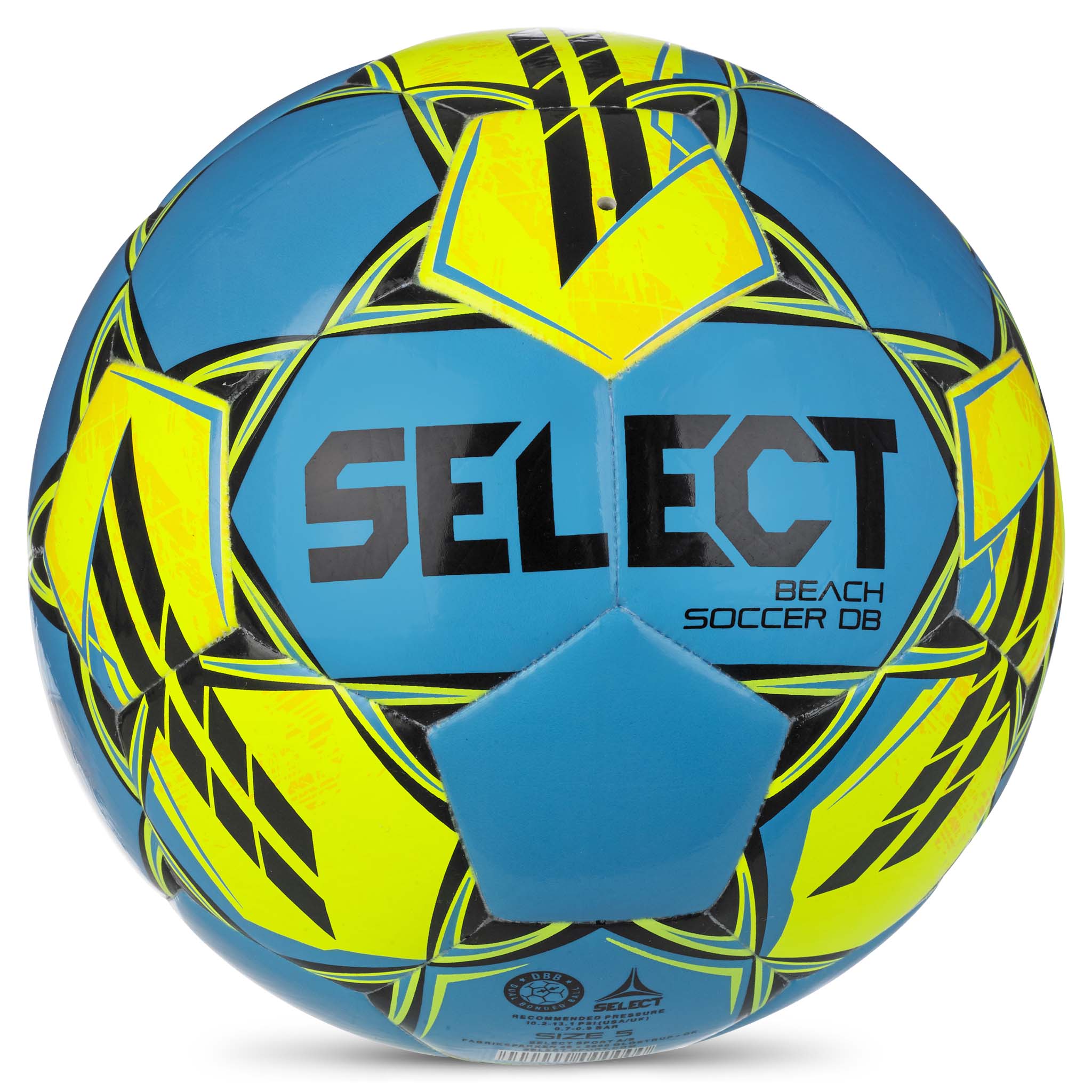 Blue beach soccer ball #color_blue/yellow