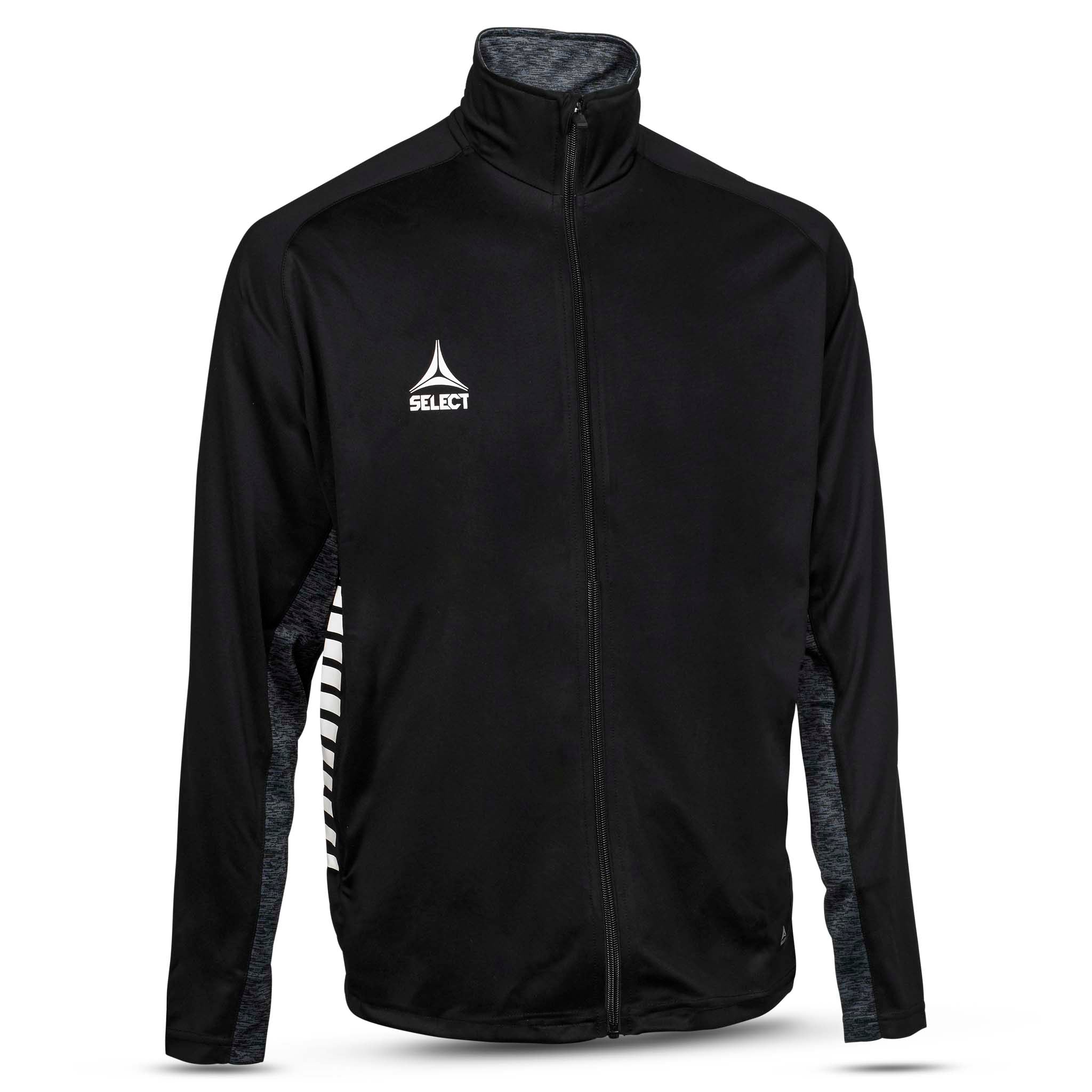 Black full zip training jacket #color_black