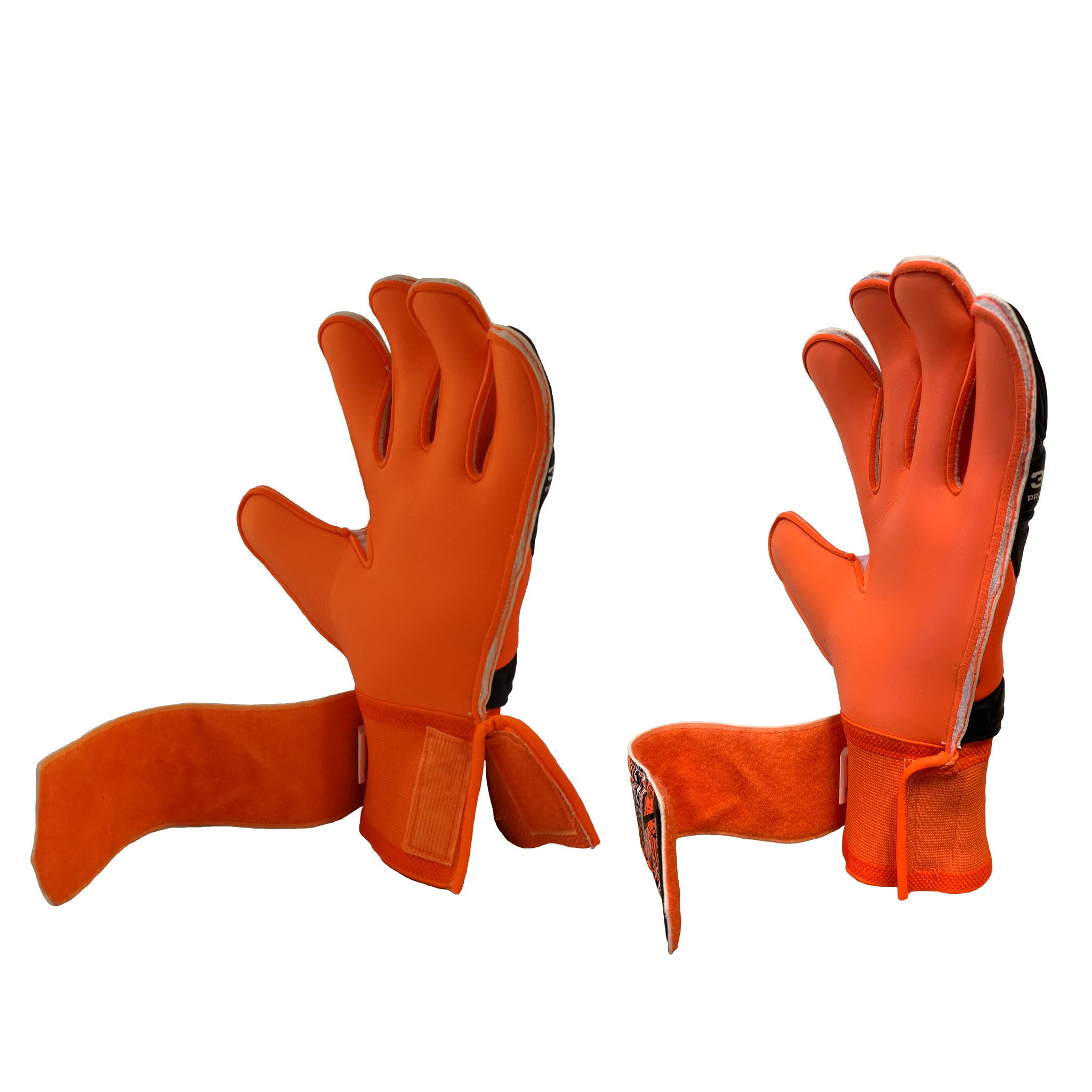 Orange and black goalkeeper glove #color_orange/black