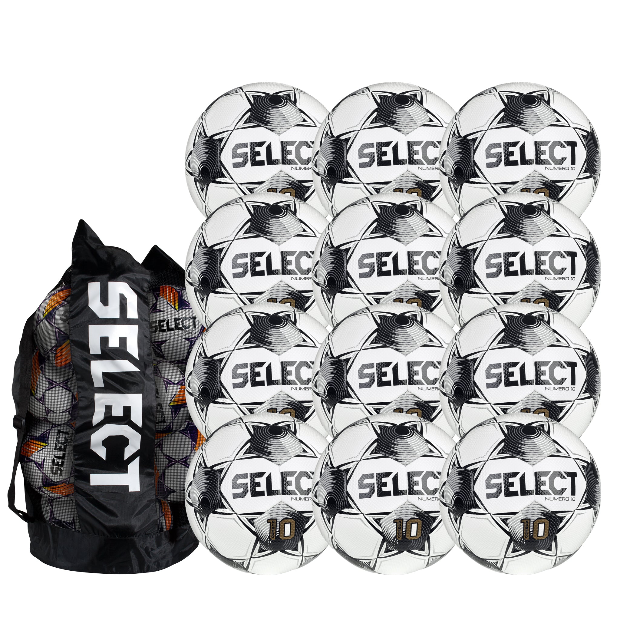 Numero 10 v25 Pack - 12 Balls + Duffle