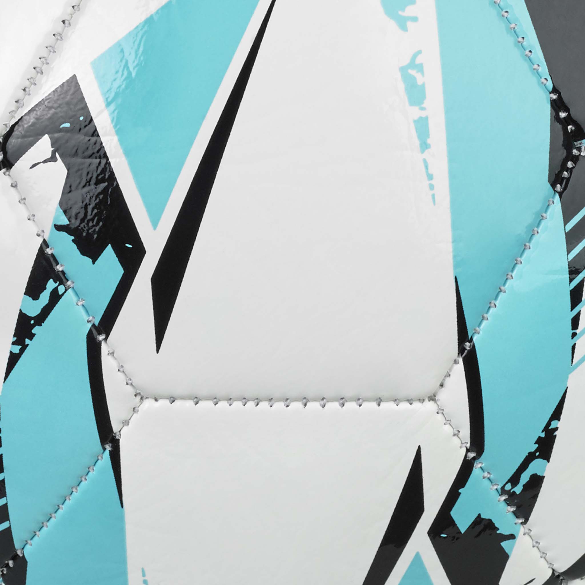 White soccer ball with black and lightblue accents featuring the Select logo #color_ #color_white/blue #color_white/blue