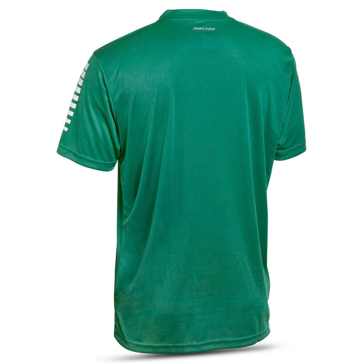 Green Pisa S/S Shirt Adult soccer Match & Training wear, back view.