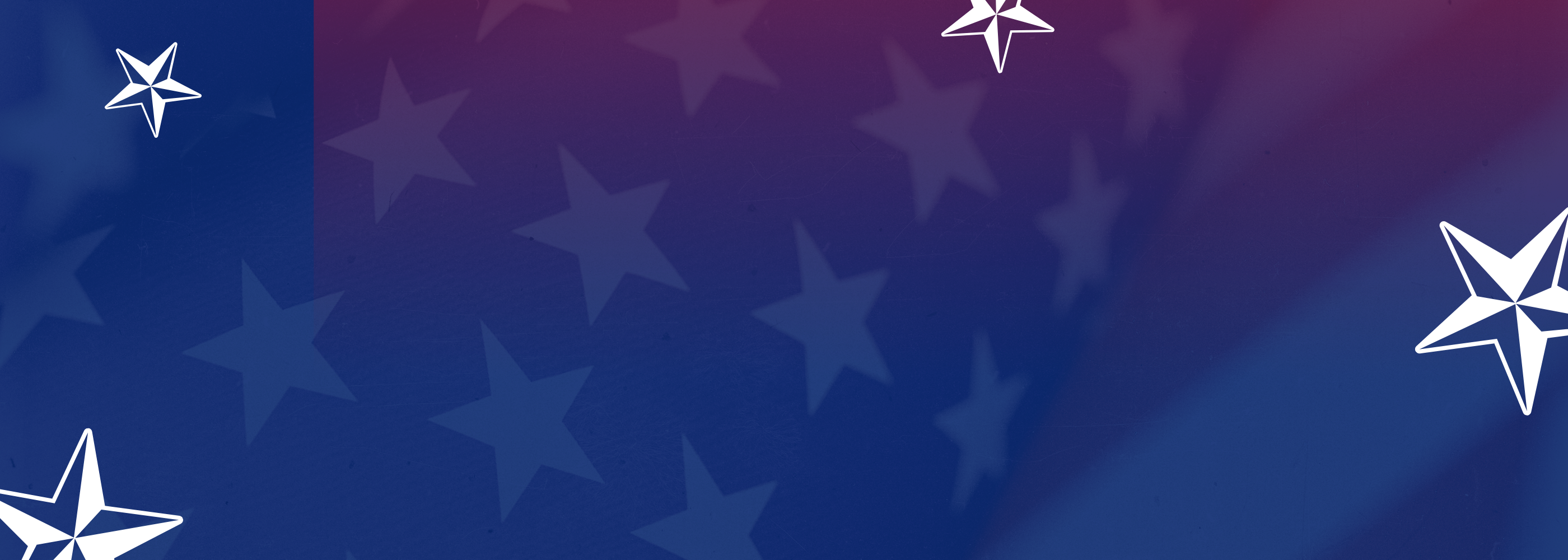Blue background with white stars