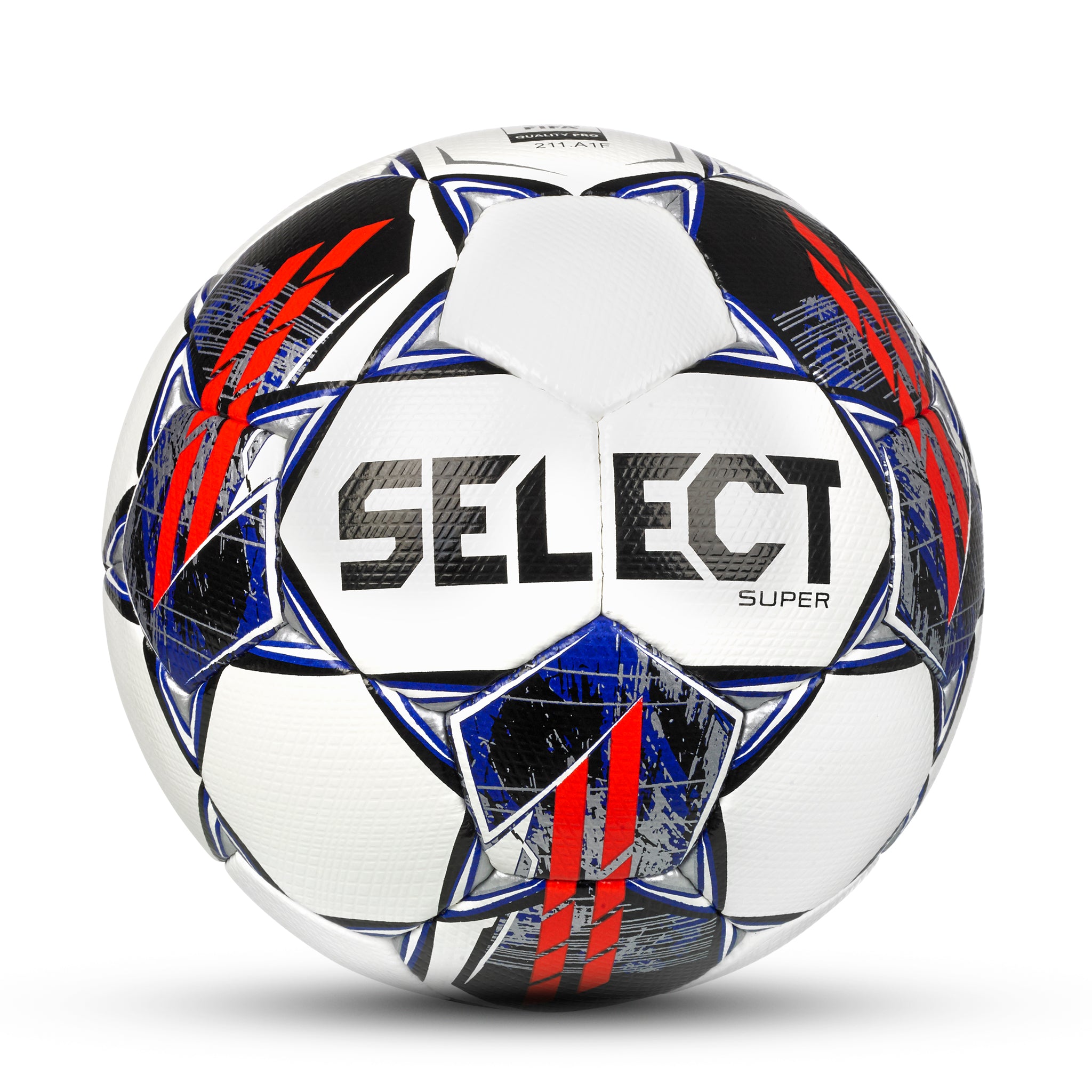 White professional soccer ball #color_white/red