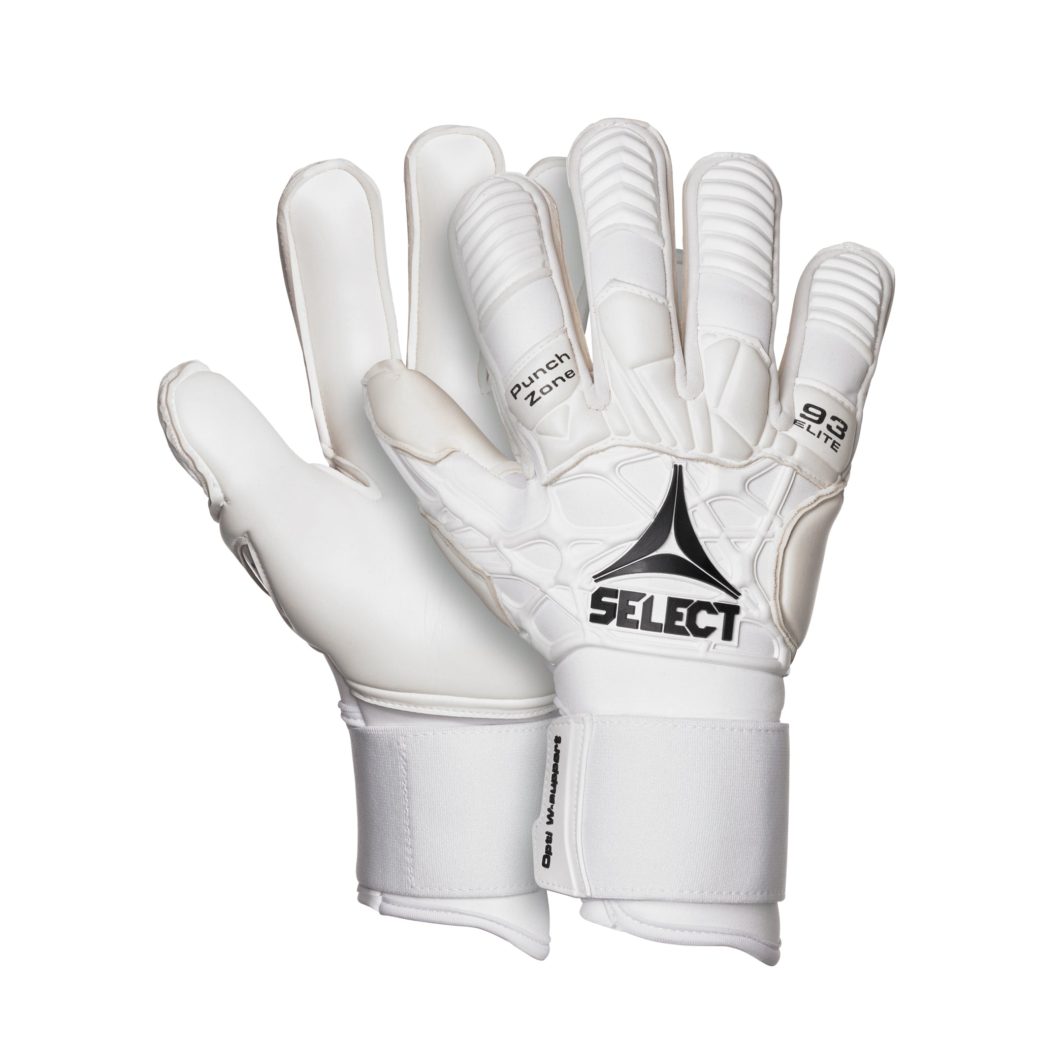 All white goalkeeper glove #color_white