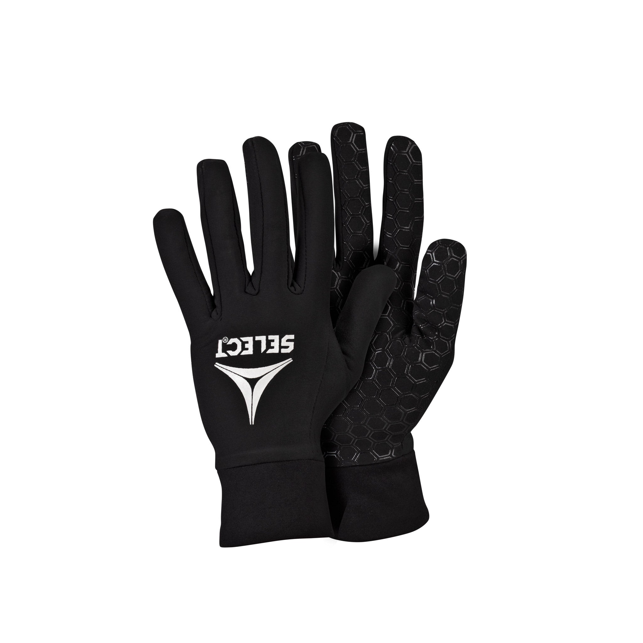Black field player gloves #color_black