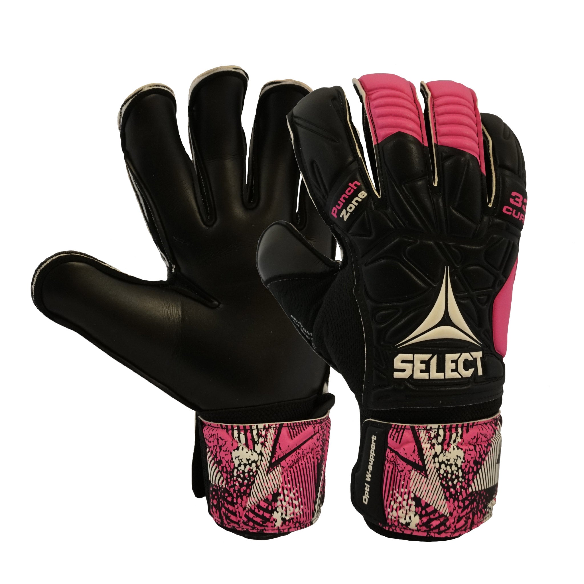 Black and pink goalkeeper glove #color_black/pink