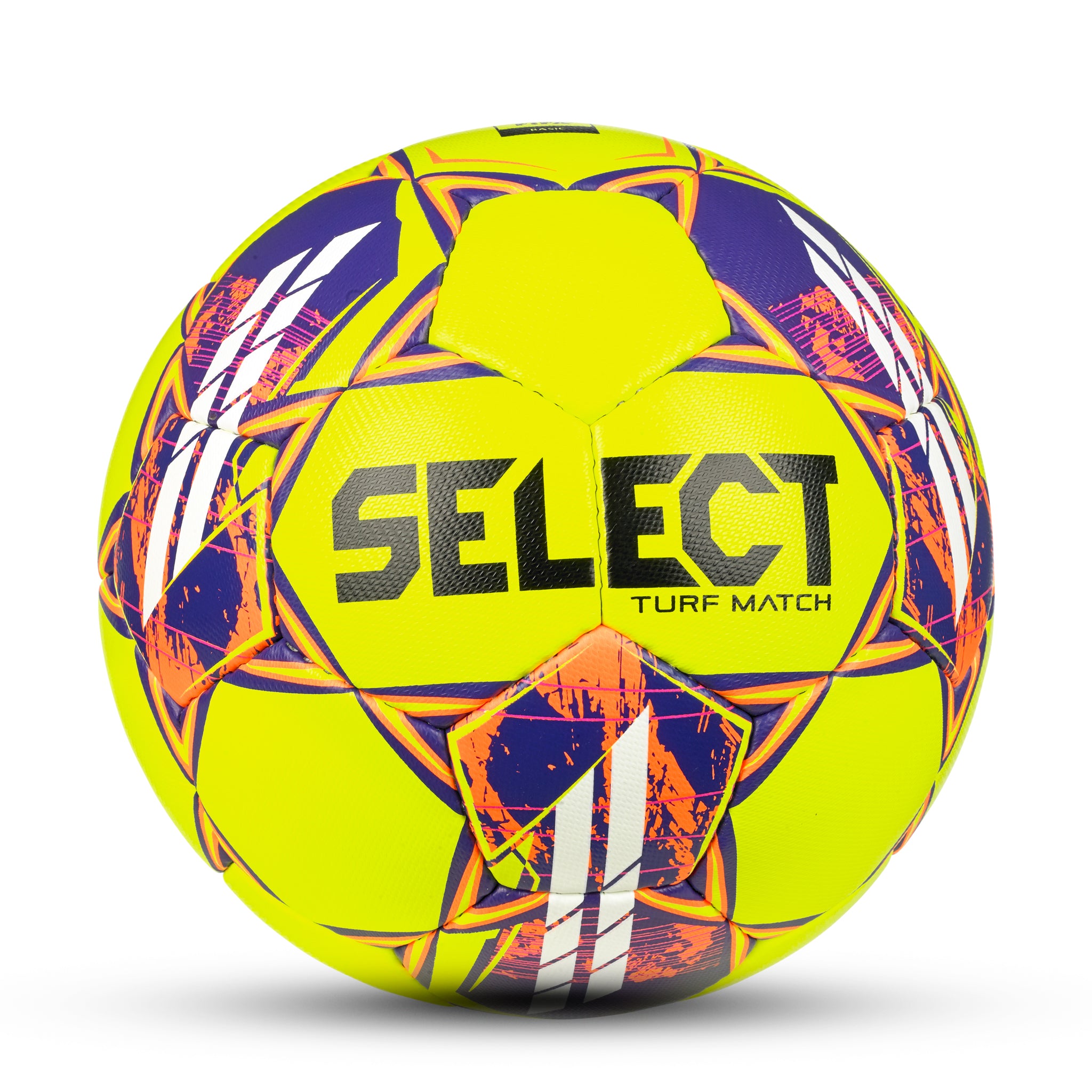 Yellow club soccer ball #color_yellow/orange/purple