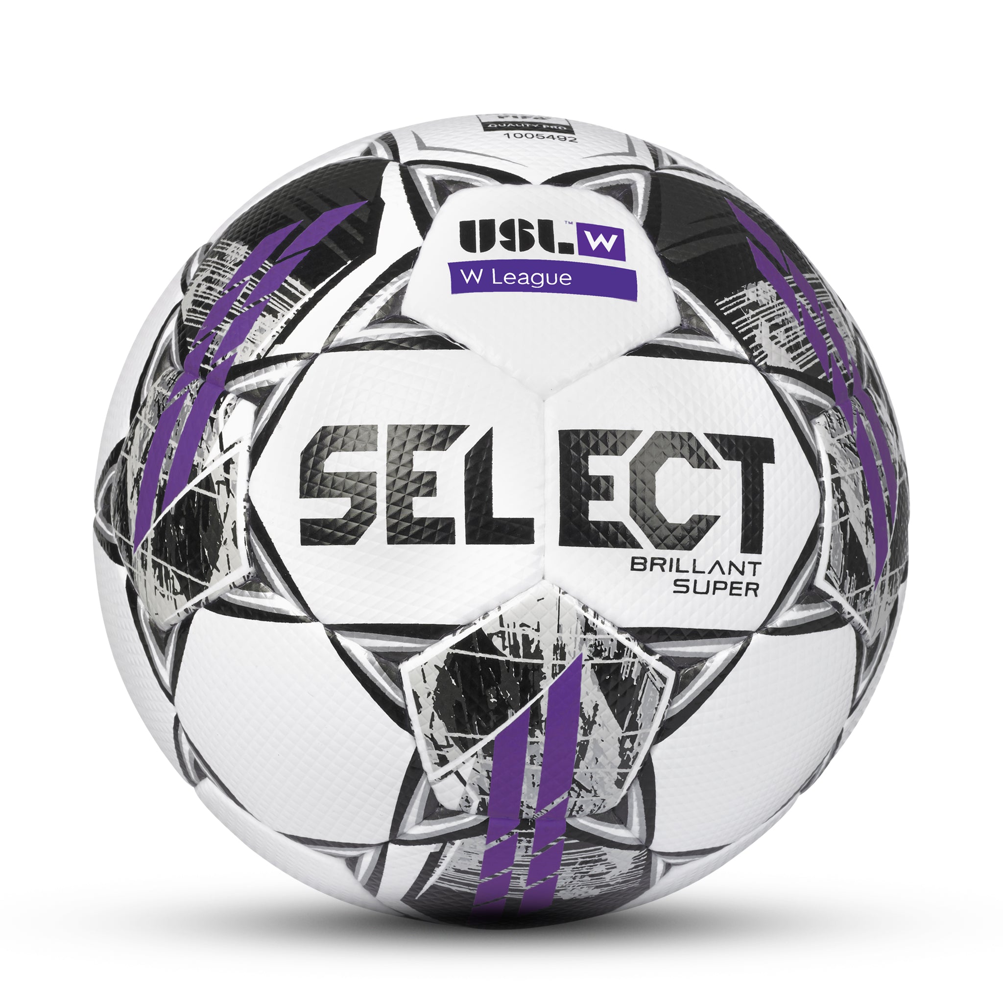 White professional soccer ball #color_white/purple